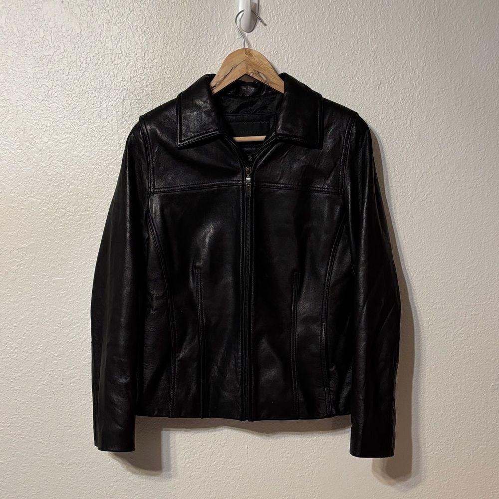 Avanti Leather Zip Jacket Small